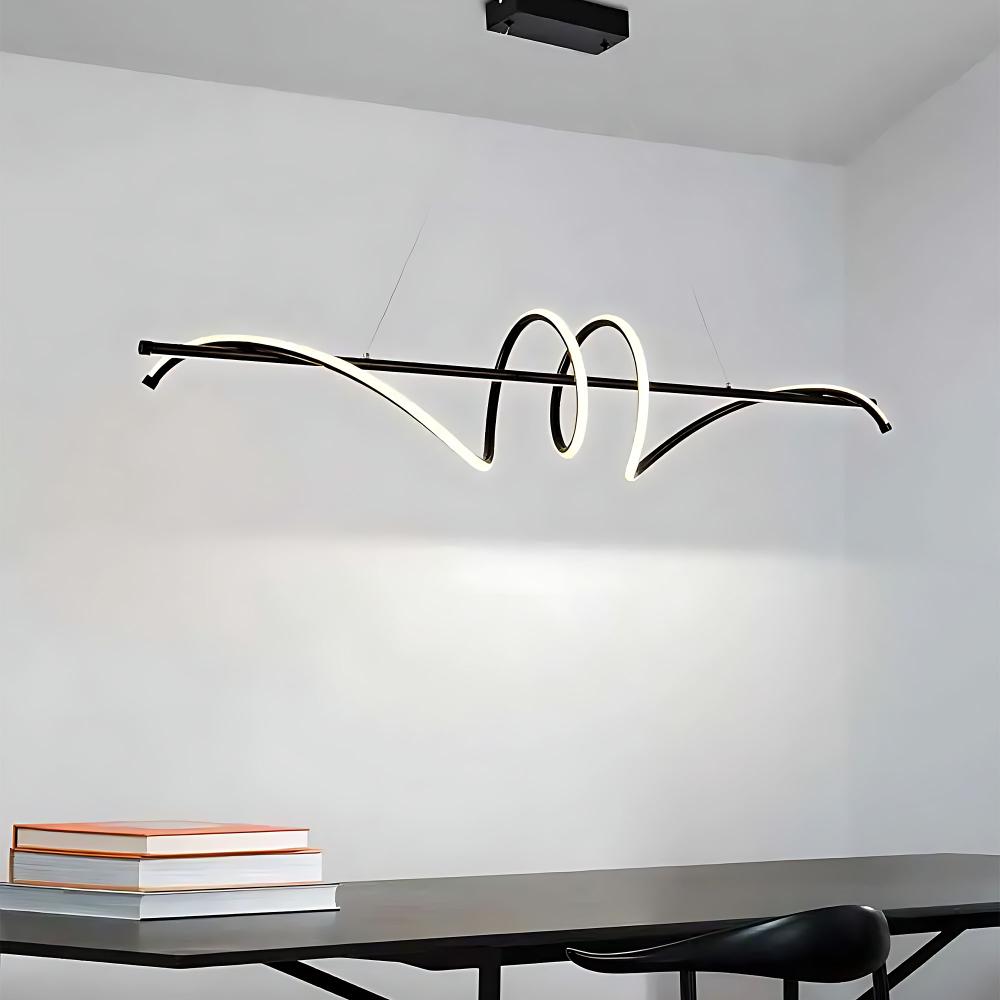 Lampa HÄNGANDE LED LHJ023-CP 120 cm SVART