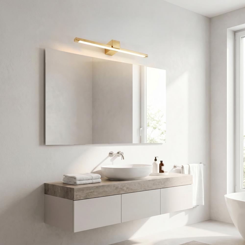 Badrum vägg LED-lampa SWE044-1W 60cm GOLD