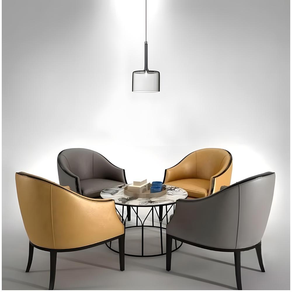 Taklampa hängande med glas lampskärm APP1701-1CP GREY A