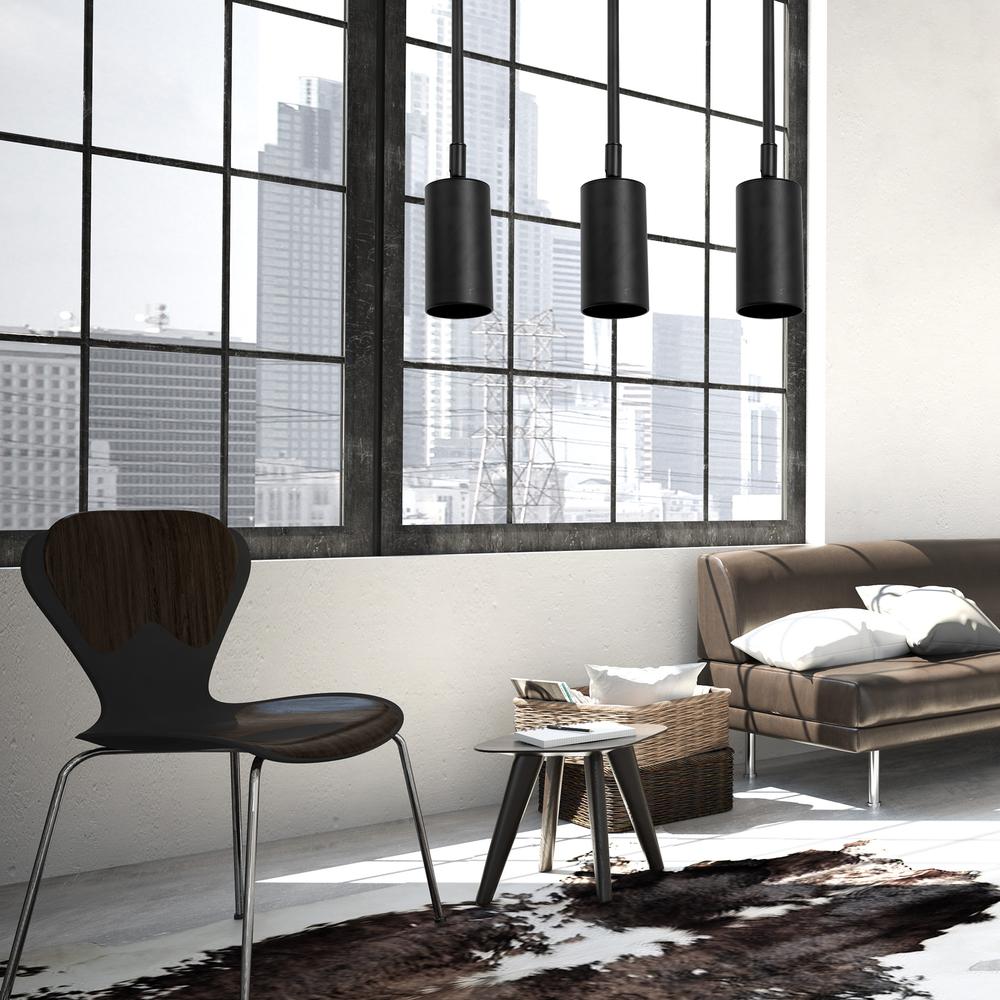 TAKLAMPA HÄNGANDE APP609-1C Svart