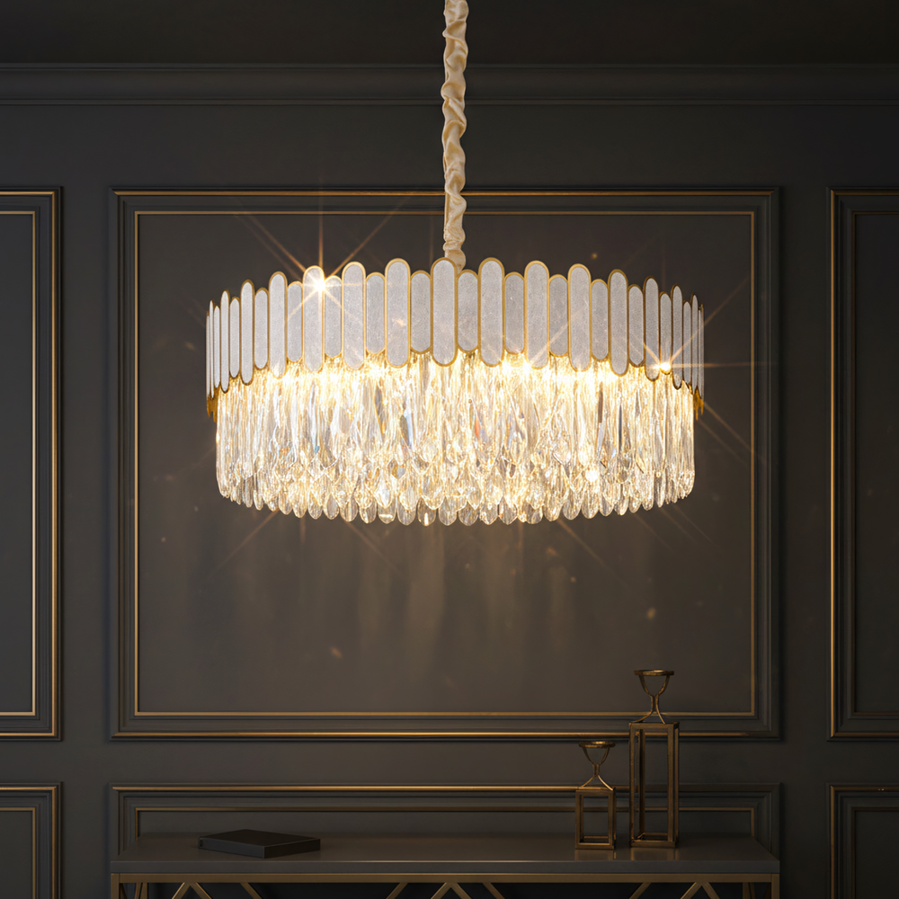 Hängande taklampa APP1747-8CP 60 cm Guld