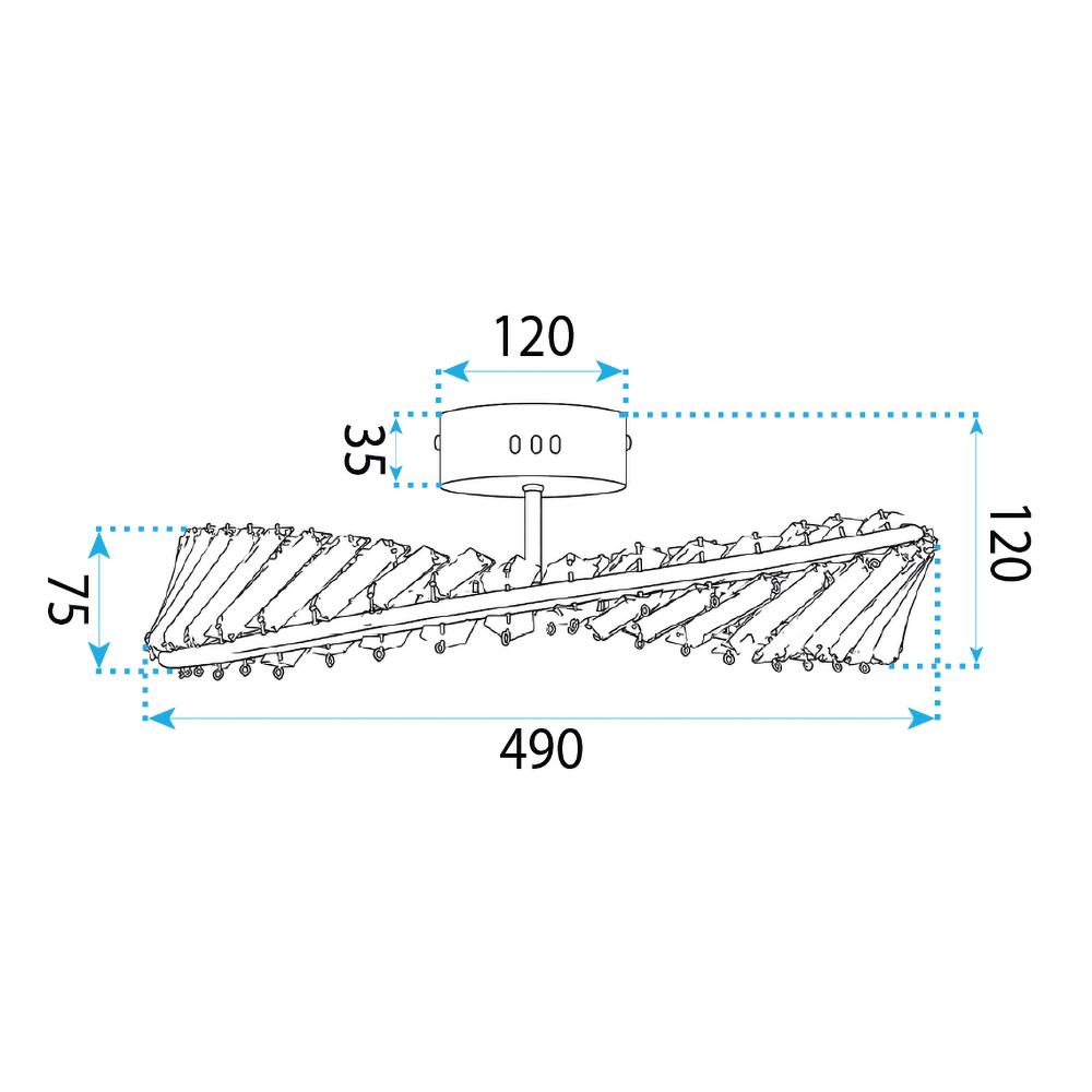 Taklampa LED  SWE095-C 50cm GOLD