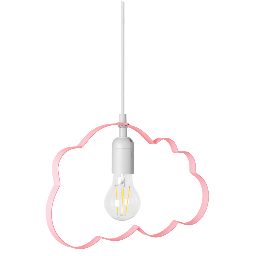 HÄNGLANPA MOLN LJUSROSA