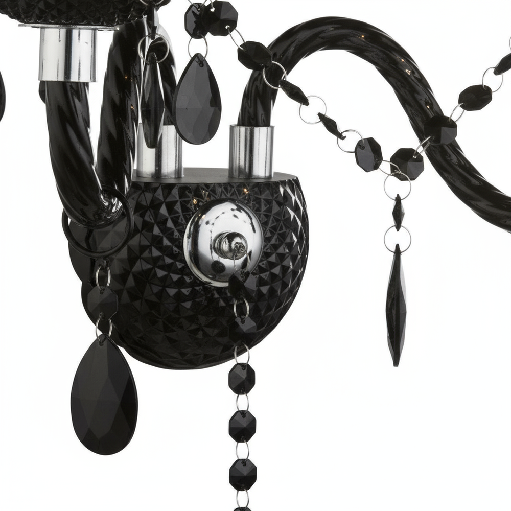 VÄGGLAMPA EBT018-2W Svart
