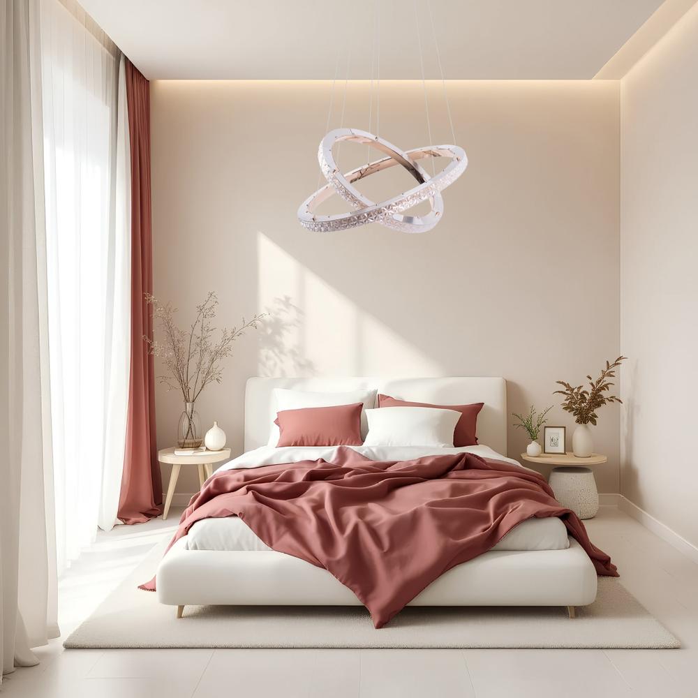 HÄNGLAMPA LED MS012-CP Roséguld