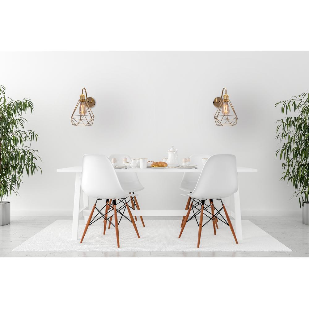 Vägglampa Kinkiet Loft 392229 Guld