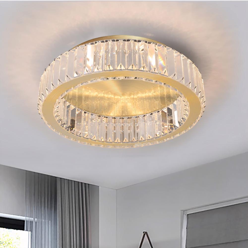KRISTALLPLAFONDLAMPA APP1720-C 40 cm BORSTAT GULD