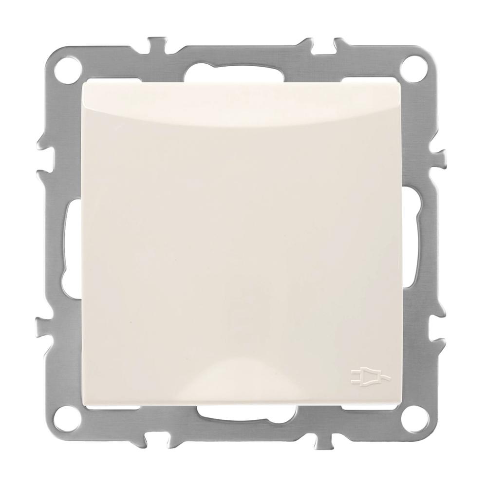 Single grounded socket with flap OSTE JNH005-G Beige
