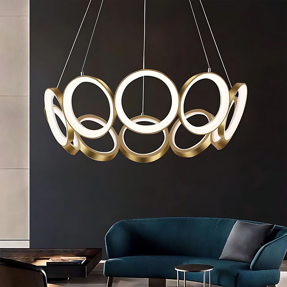 HÄNGLAMPA LED APP1800-CP BORSTAT GULD