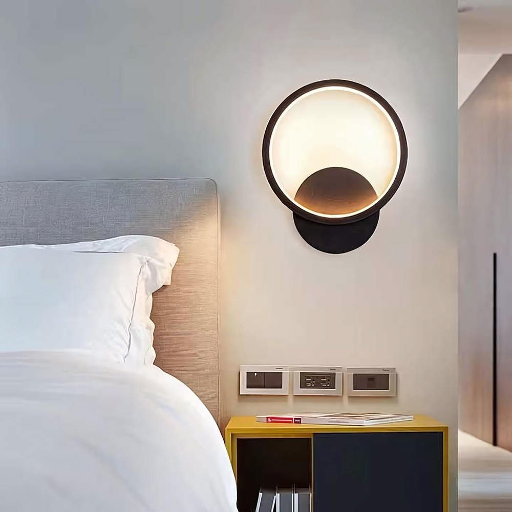 VÄGGLAMPA LED LHJ081-W Svart