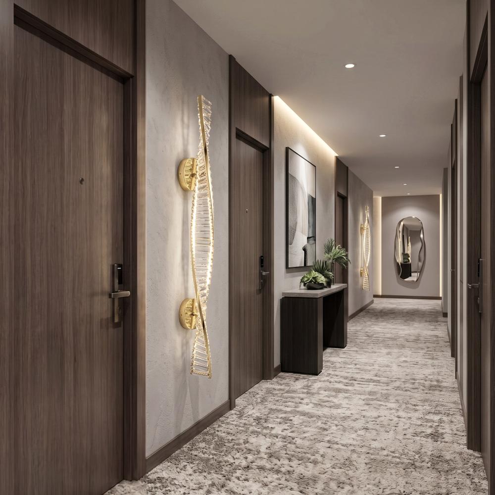 VÄGG LED-LAMPA APP1952-W 100cm GOLD