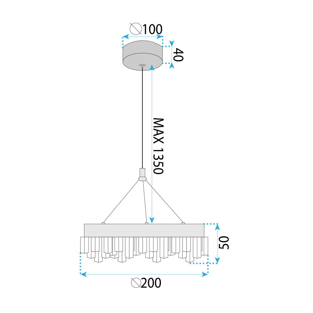 HÄNGLAMPA LED LHJ097-CP LJUS ROSÉGULD
