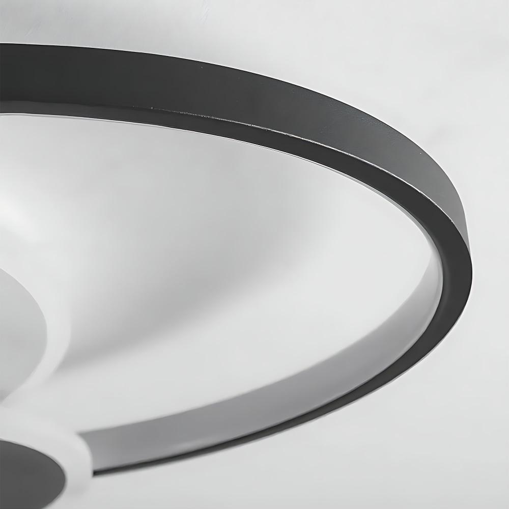 Taklampa APP1709-C LED-plafond Svart + fjärrkontroll