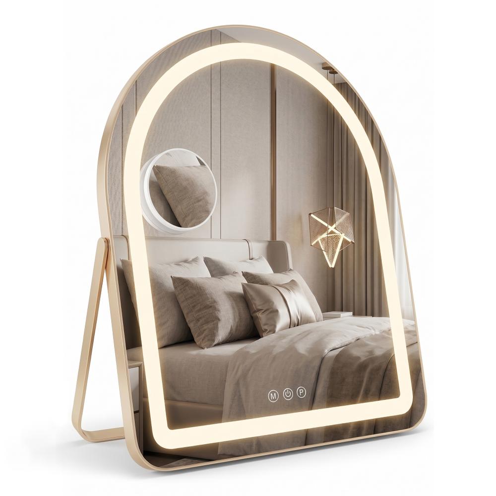 LED-spegel GLAM L.Gold 40x45cm