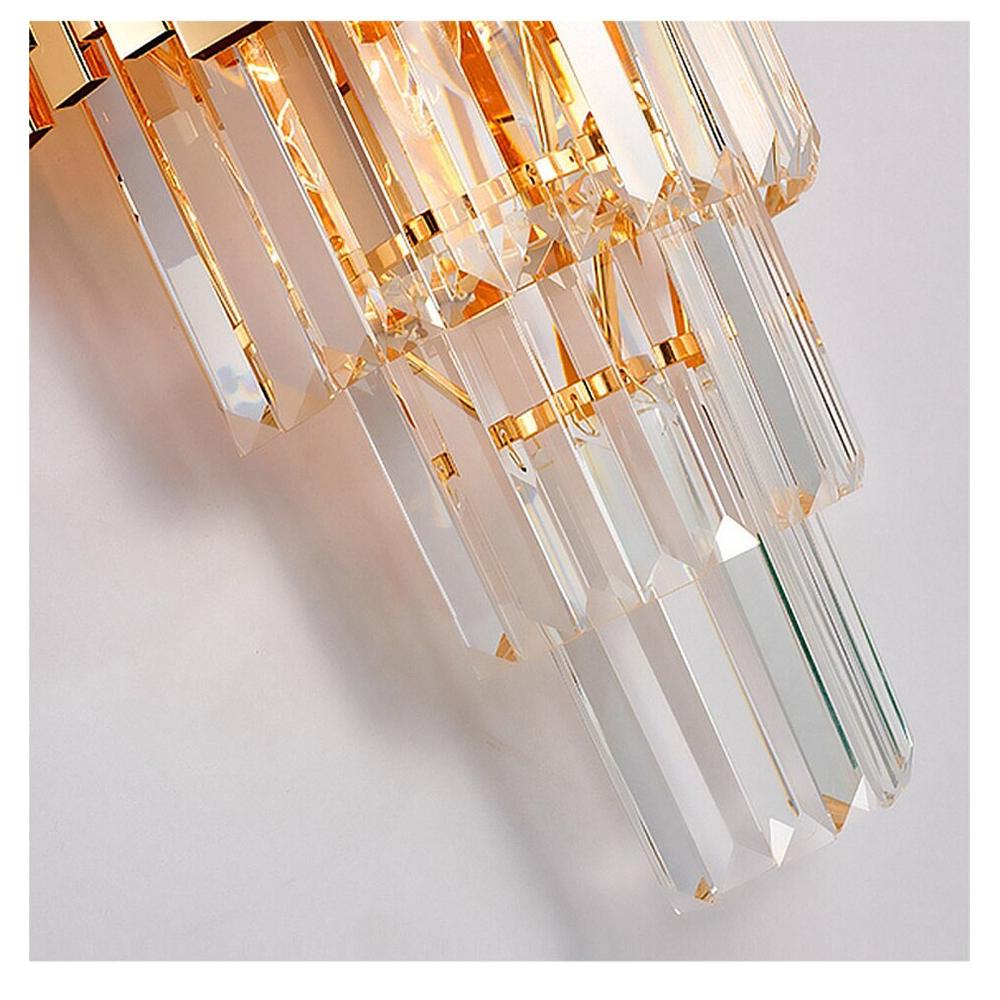Kristallampa vägglampa 312357 Guld