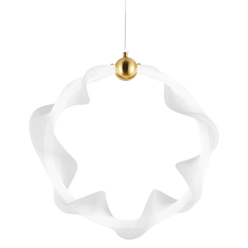 HÄNGLAMPA LED G014-1CP VIT/GULD