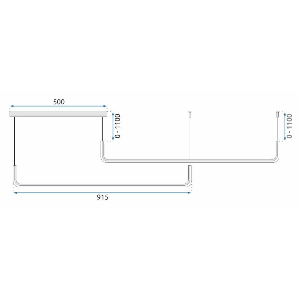Hängande LED-taklampa APP980-CP