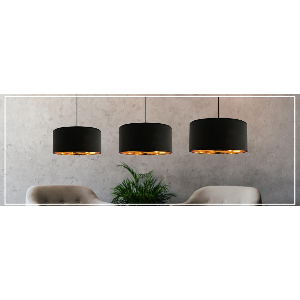 Hänglampa 40 cm APP620-1CP Svart