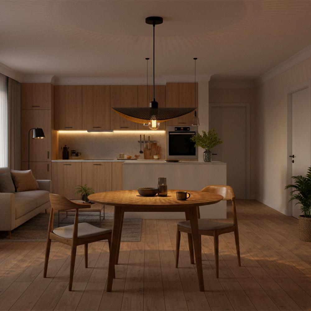 TAKLAMPA HÄNGENDE APP1470-1CP svart/gammalguld