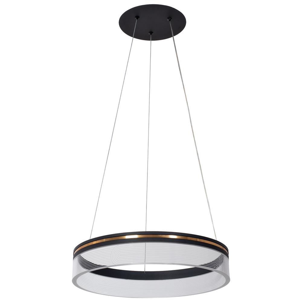 Hängande LED-lampa APP1191-CP 40 cm Svart