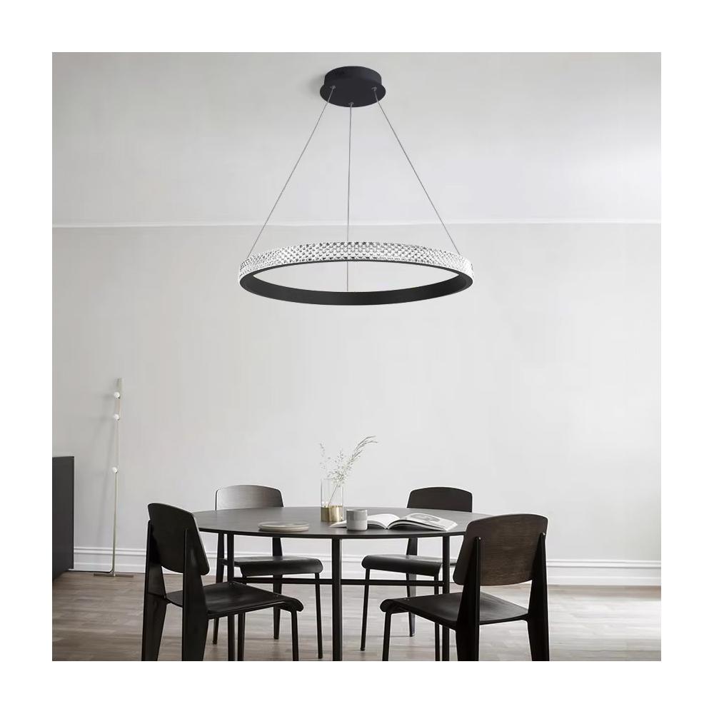 TAKLAMPA HÄNGANDE LED APP1512-CP Svart