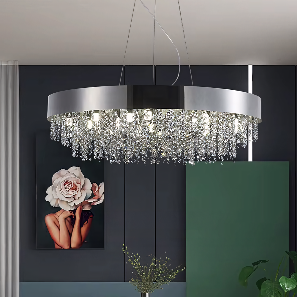 Hängande taklampa APP1786-16CP 60 cm Krom