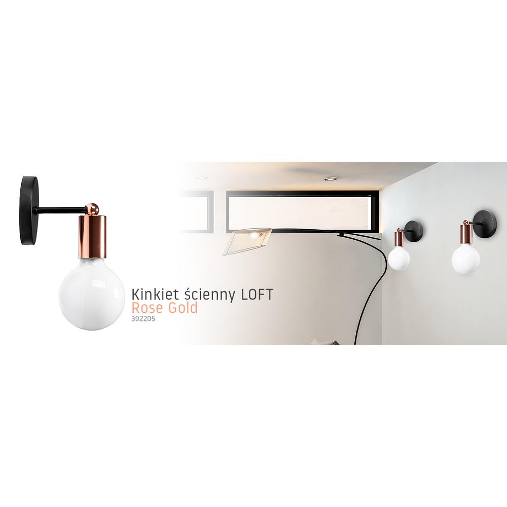 Vägglampa Metall 392205 Roséguld