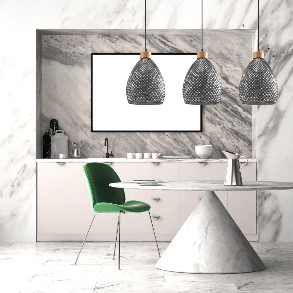 Retro glastaklampa APP897-1CP svart