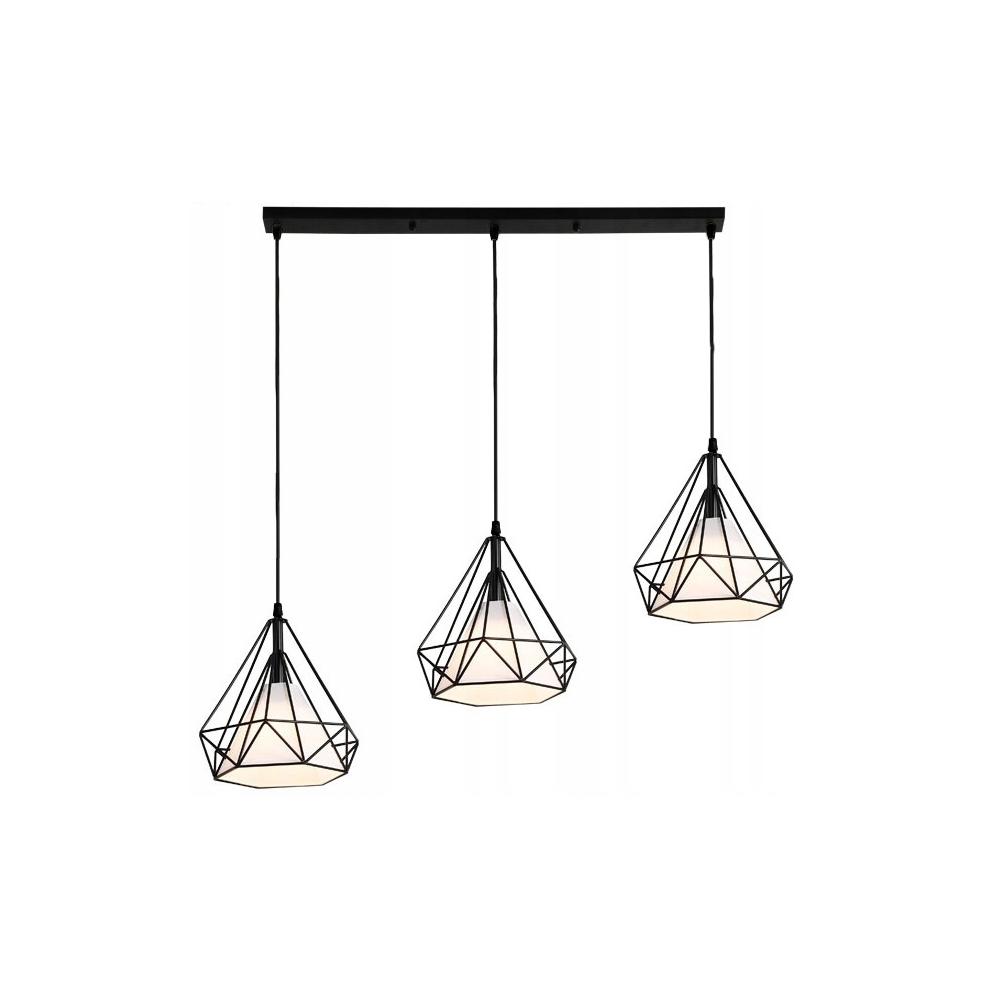 HÄNGANDE TAKLAMPA I LOFTSTIL BELLO 3x E27 APP012-3CP