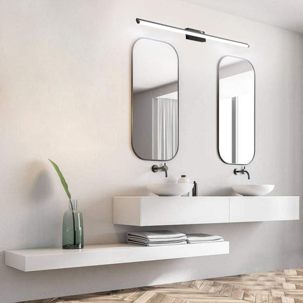 BADRUMSVÄGGLAMPA LED ÖVER SPEGEL 20W 100CM APP375-1W SVART