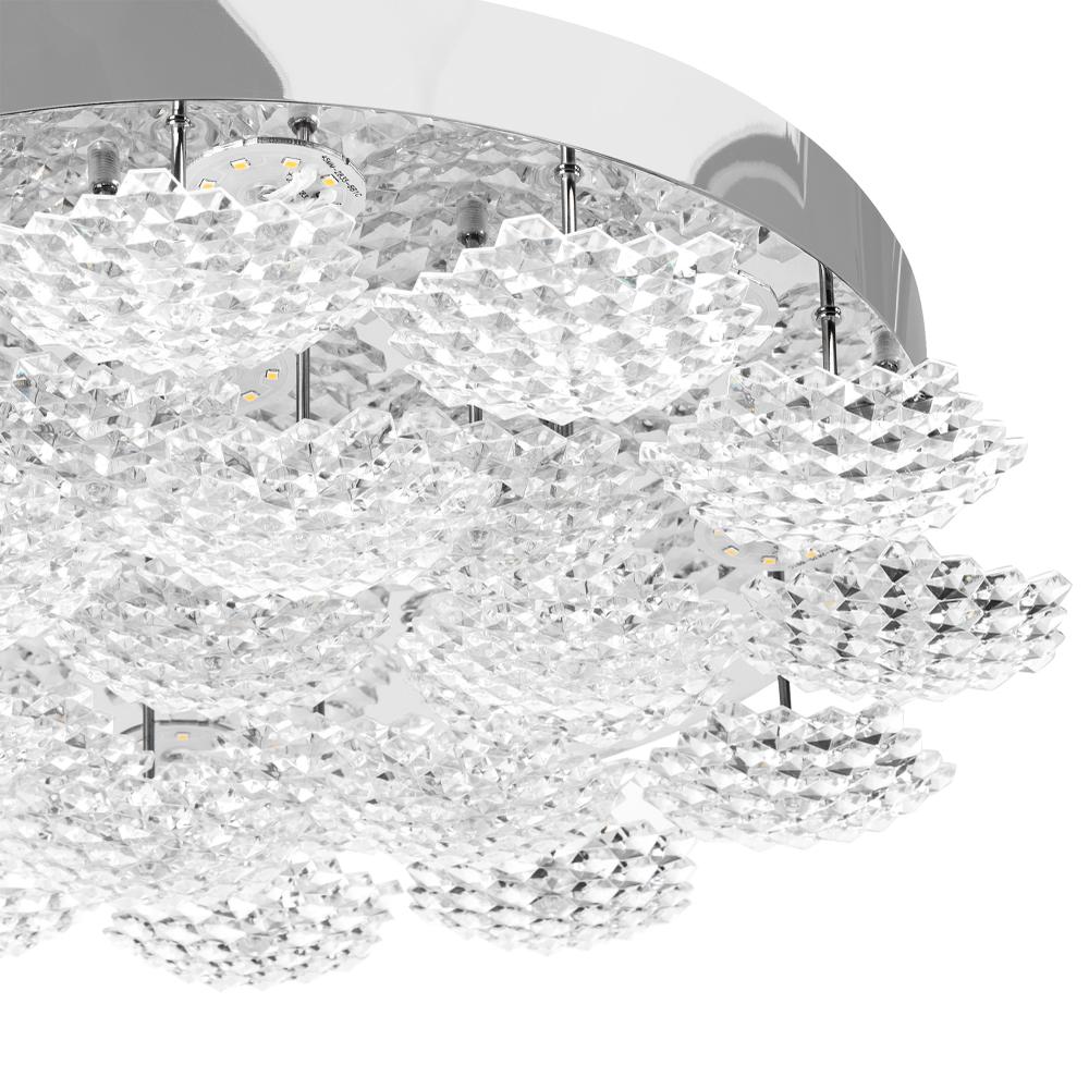 Kristall LED-plafond MS014-C Krom