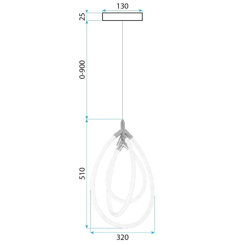 HÄNGLAMPA LED G018-CP GULD