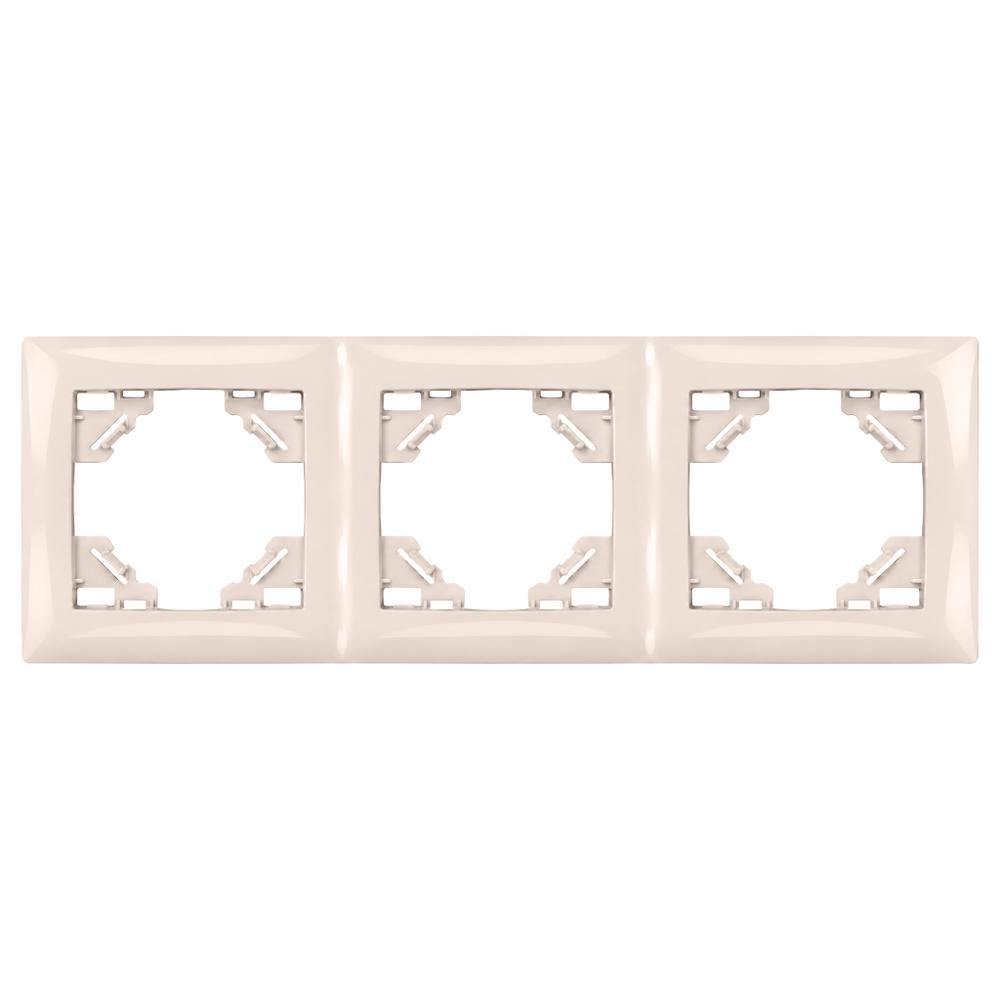 Háromszoros dugalj keret OSTE JNH015-3F Beige