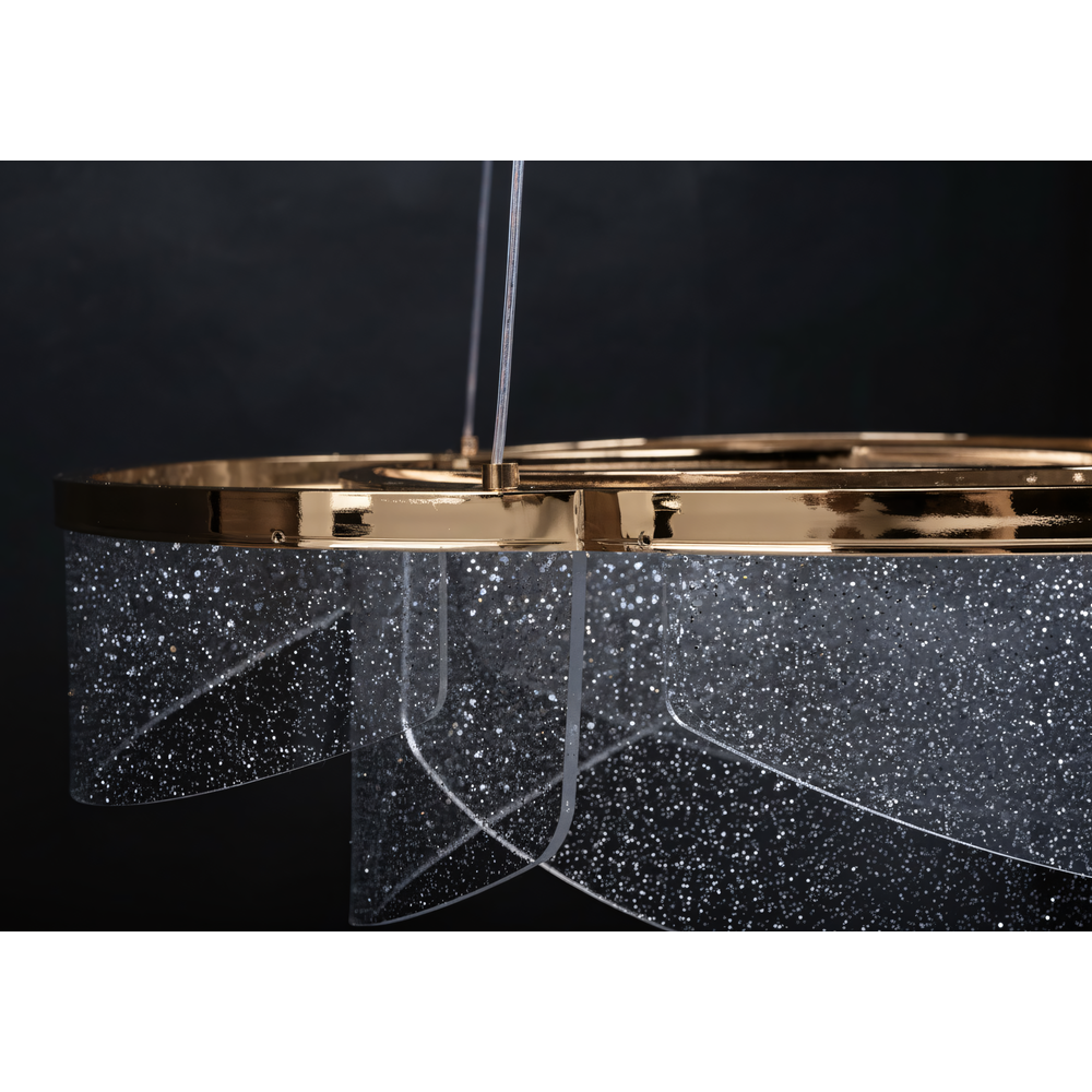 LED taklampa hängande G138-CP 50 cm Guld