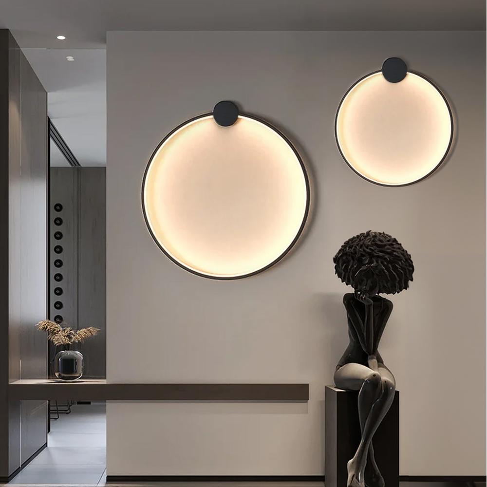 VÄGGLAMPA VÄGGLYS LED APP1389-CW SVART 50 cm