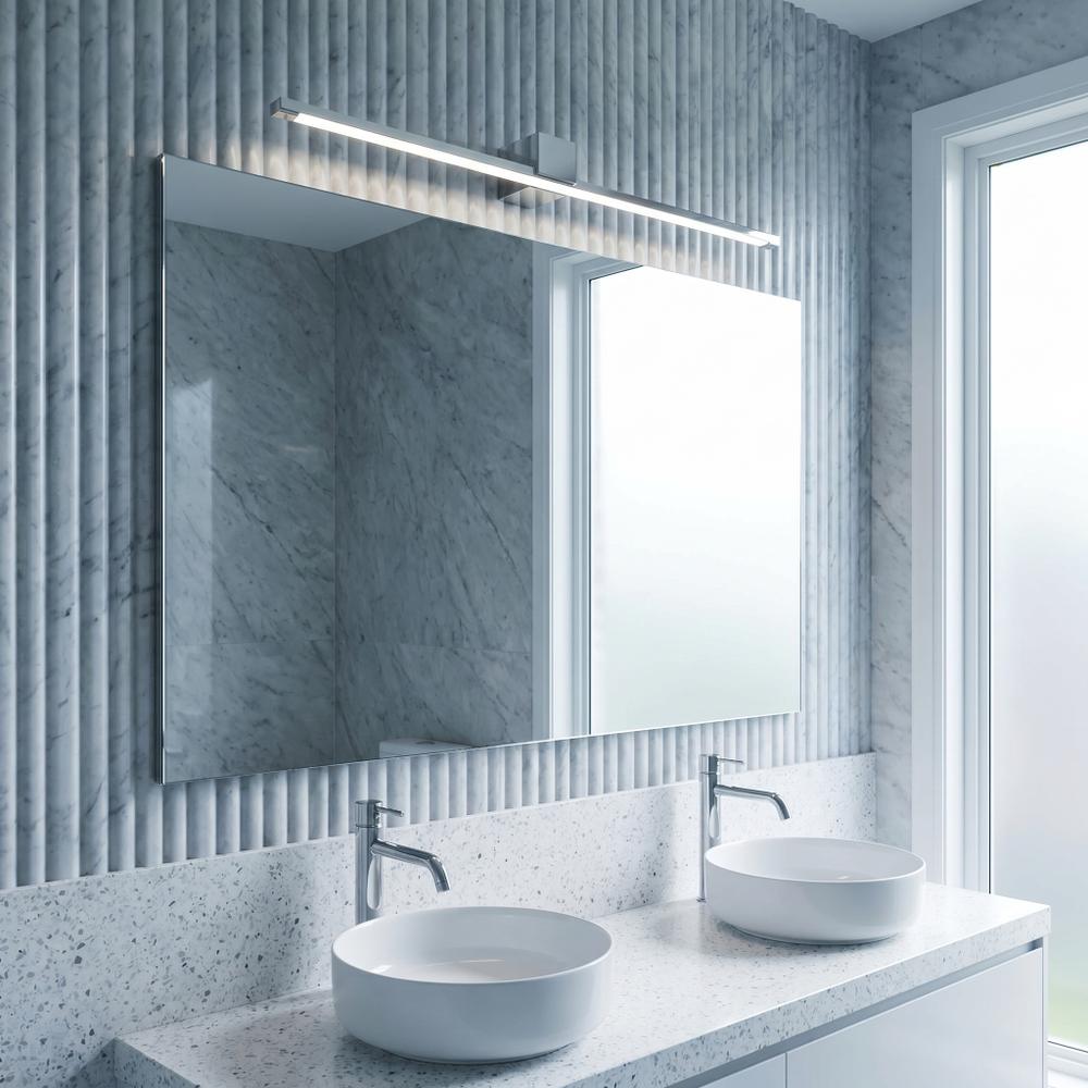 Badrum vägg LED-lampa SWE042-1W 80 cm Chrome