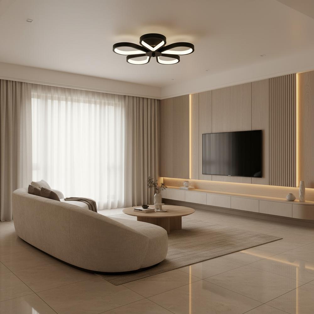 Taklampa LHJ075-C LED-plafond SVART