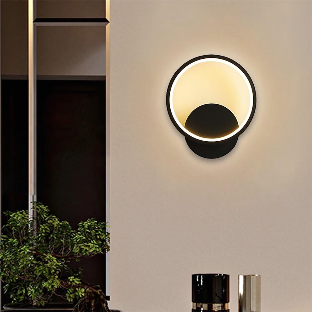 VÄGGLAMPA LED LHJ081-W Svart
