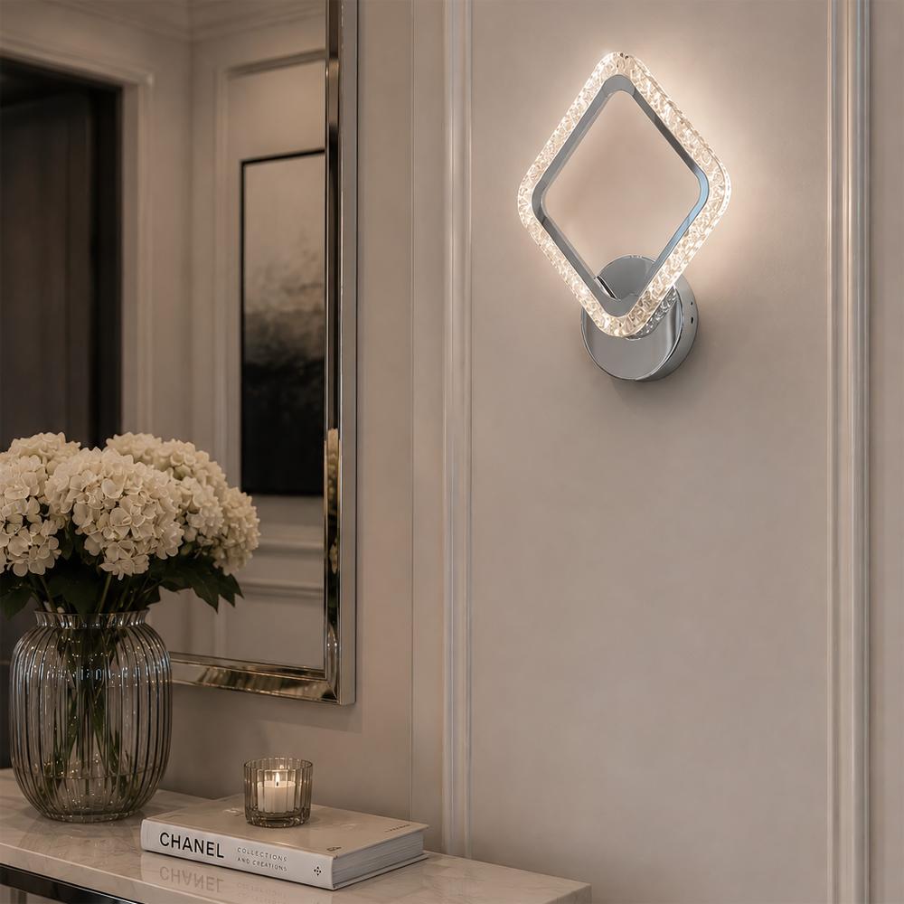 LED vägglampa LHJ125-W Krom