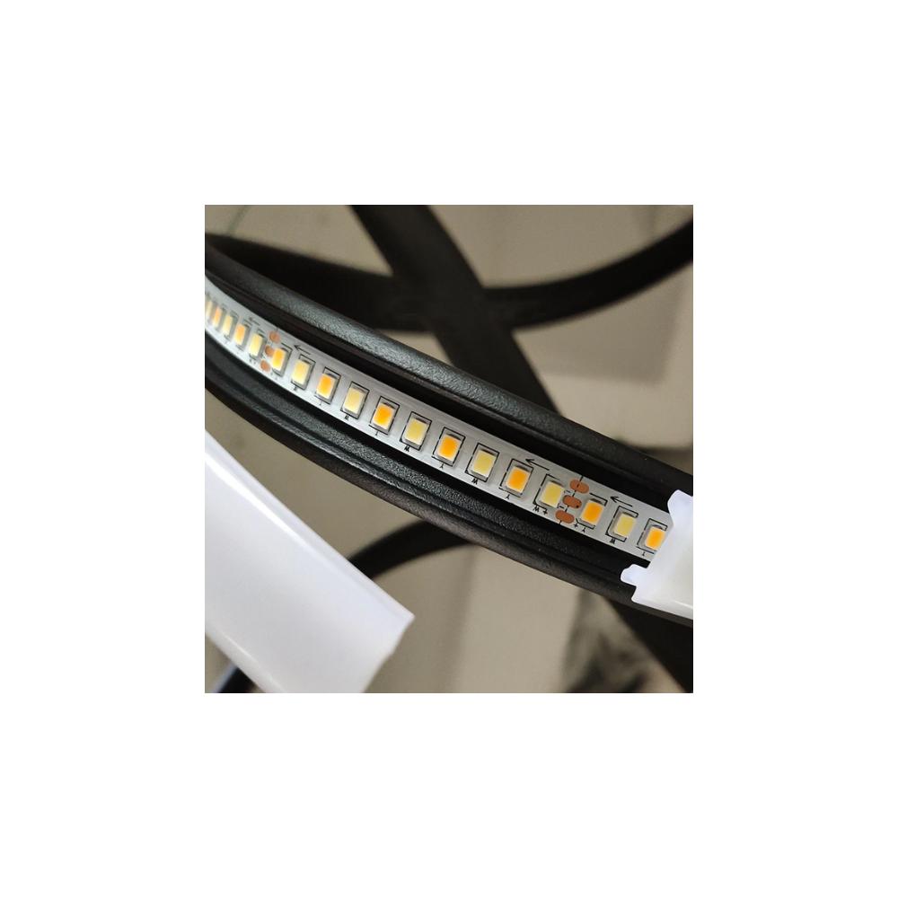 Modern taklampa LED + FJÄRRKONTROLL APP823-CP Svart