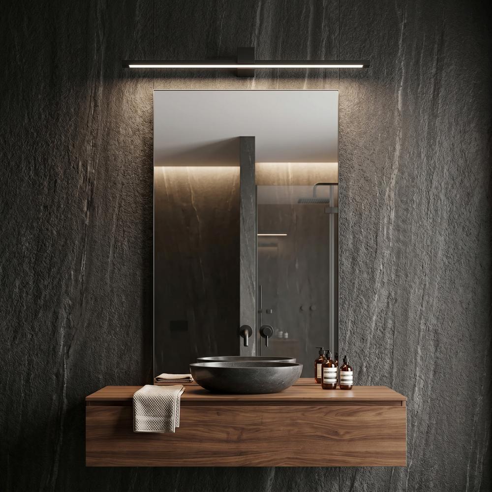 Badrum vägg LED-lampa SWE051-1W 80 cm Black