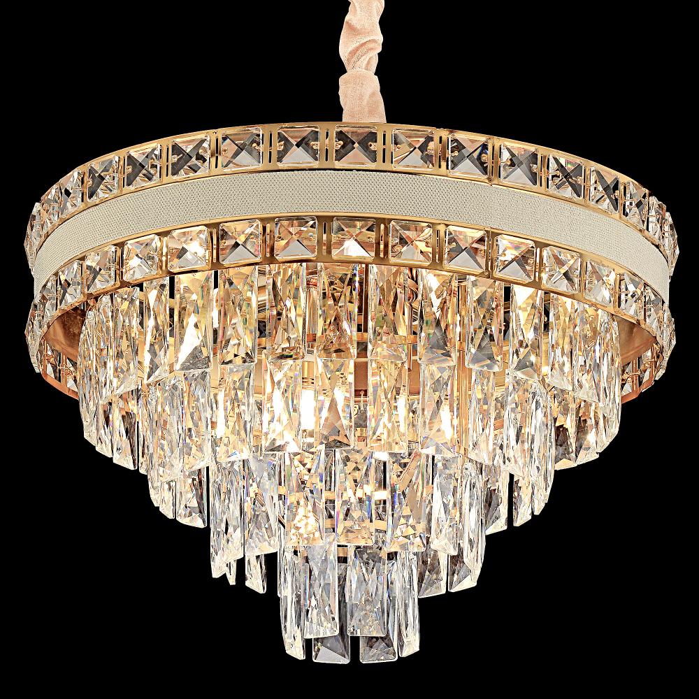 Hänglampa med kristaller G048-CP 50CM GULD