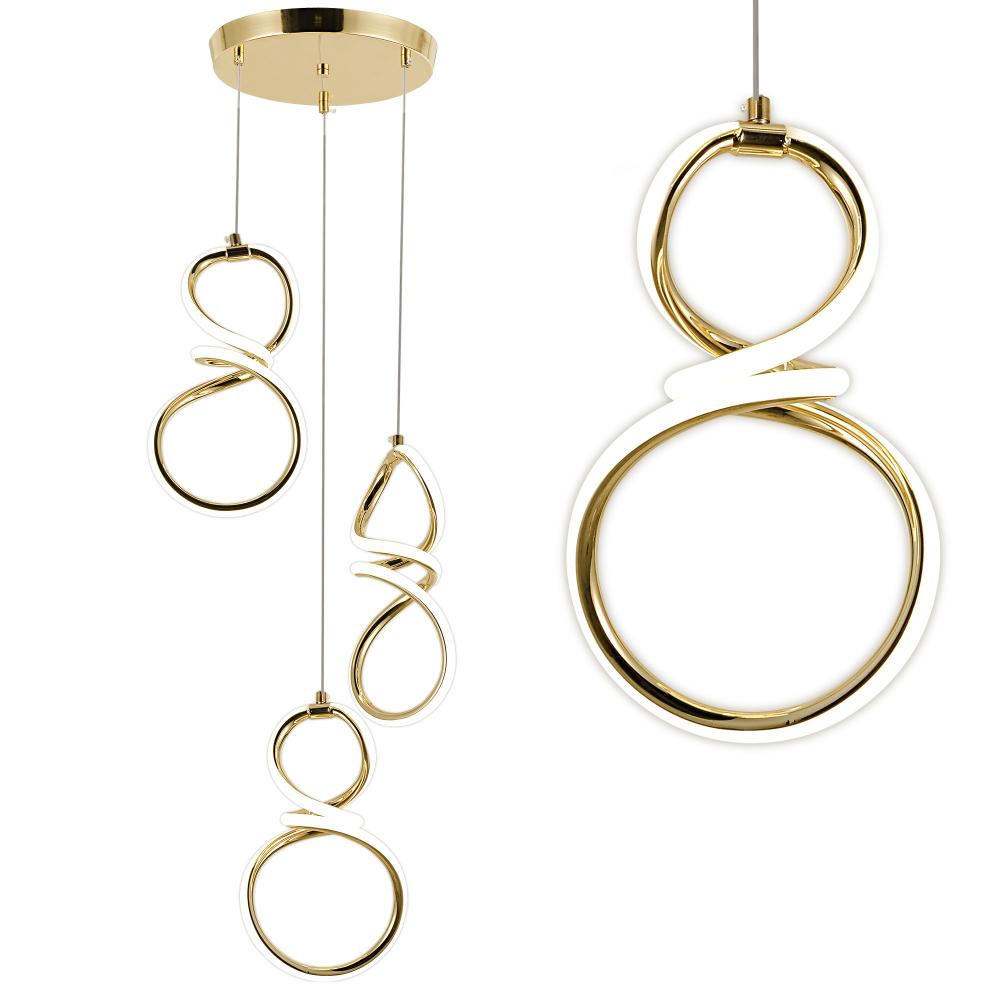 HÄNGLAMPA LED G073-3CPR Guld