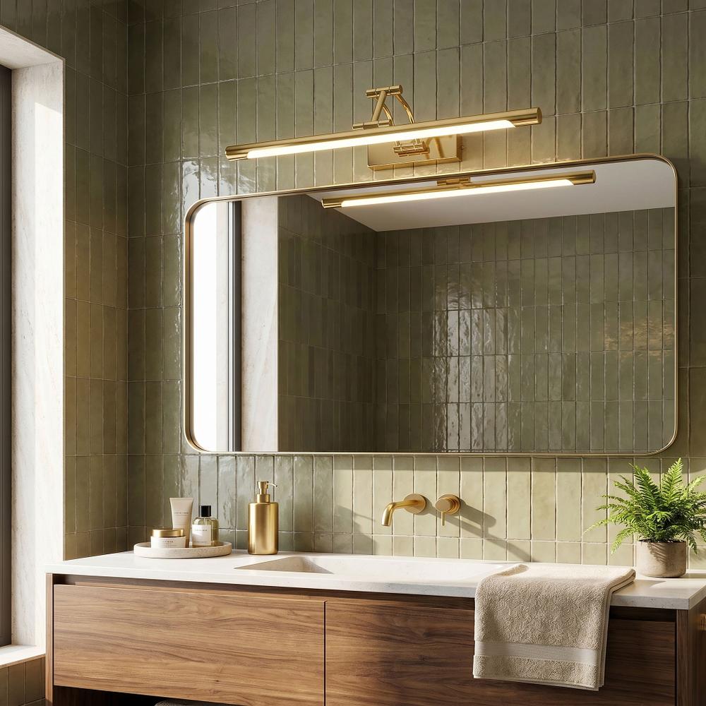 Badrum vägg LED-lampa SWE020-1W 60cm Gold