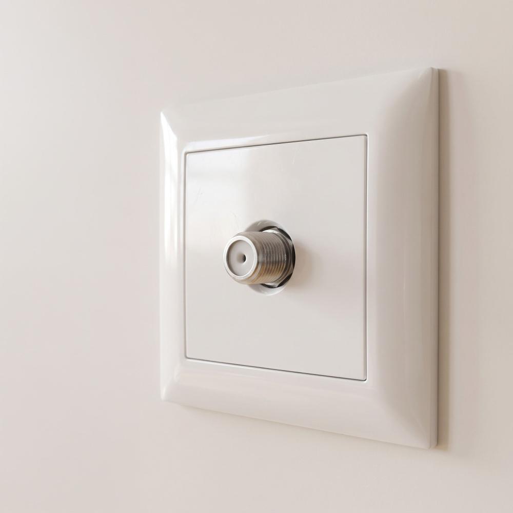 Antenna Socket with Frame OSTE JNH012-G WHITE