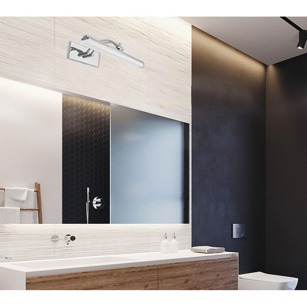 LAMPA VÄGGLAMPA BADRUMS LED ÖVER SPEGEL 9W 40CM APP372-1W KROM