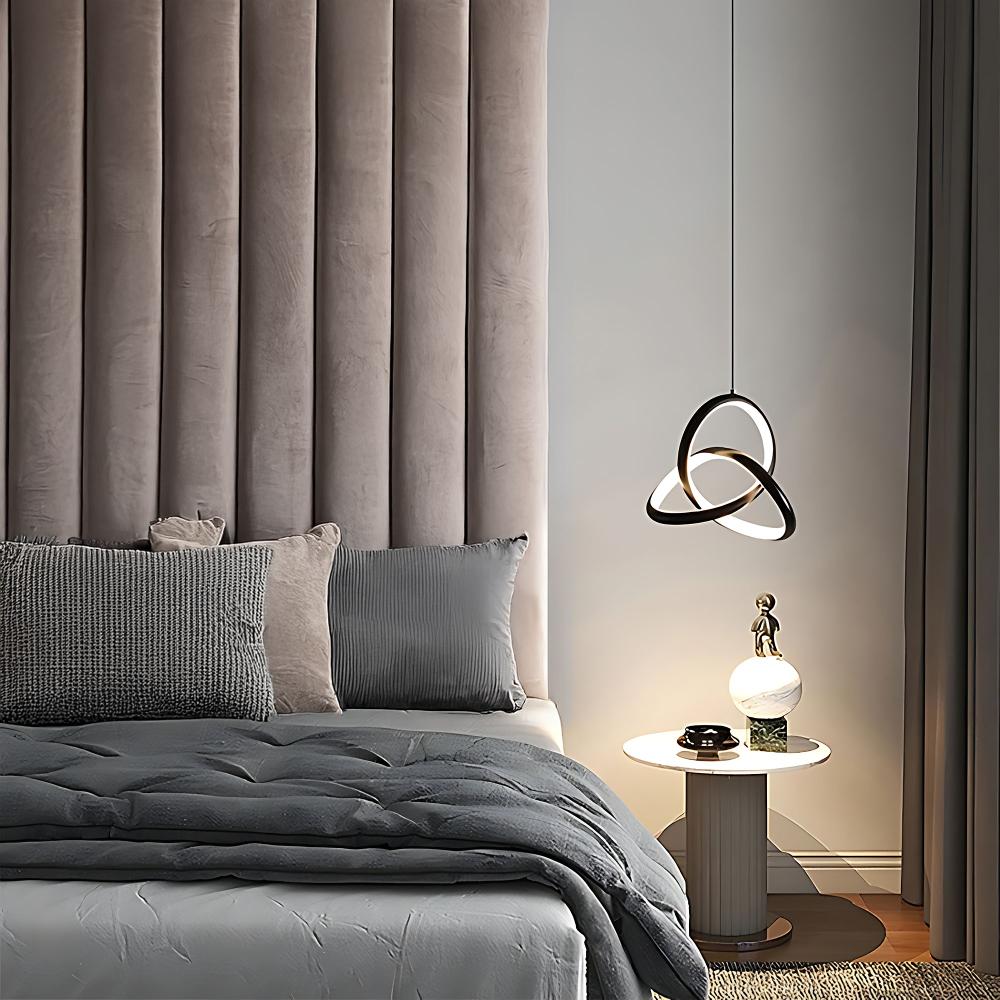 TAKLAMPA HÄNGANDE LED APP1784-CP SVART