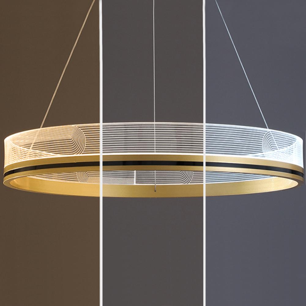 Hänglampa LED APP1190-CP Guld 60 cm