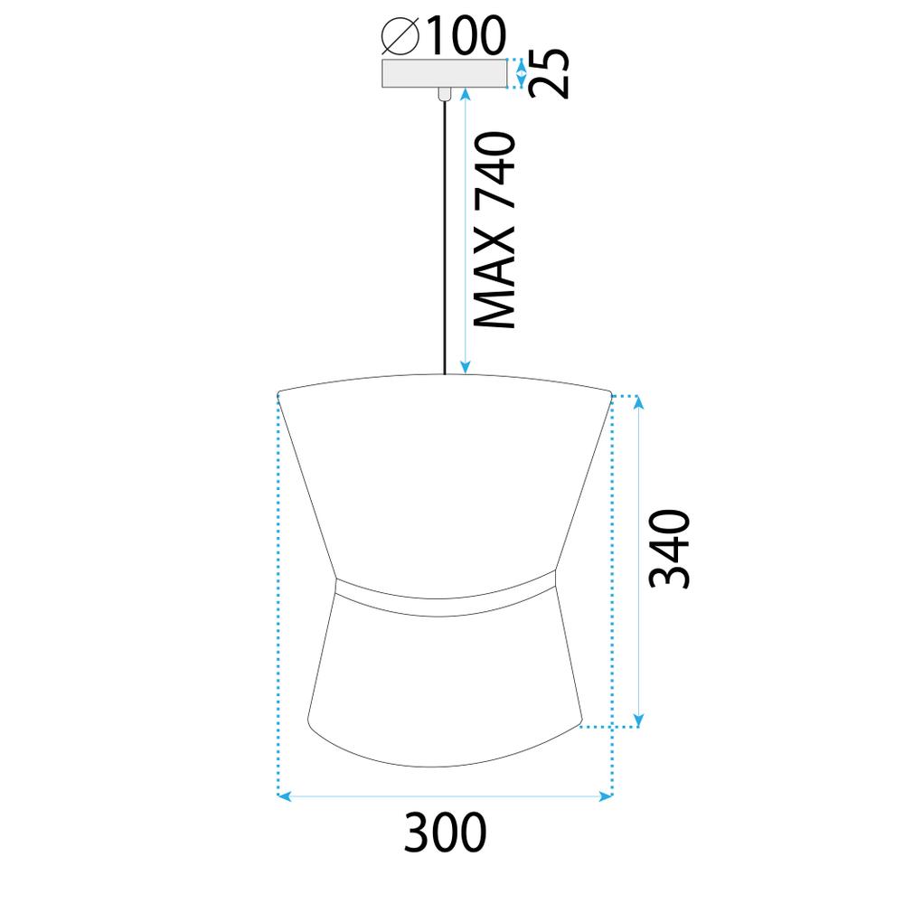 HÄNGENDE TAKLAMPA APP1504-1CP VIT