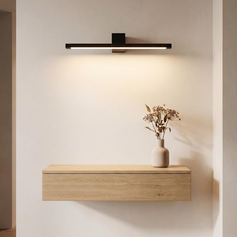 Badrum vägg LED-lampa SWE050-1W 60 cm Black